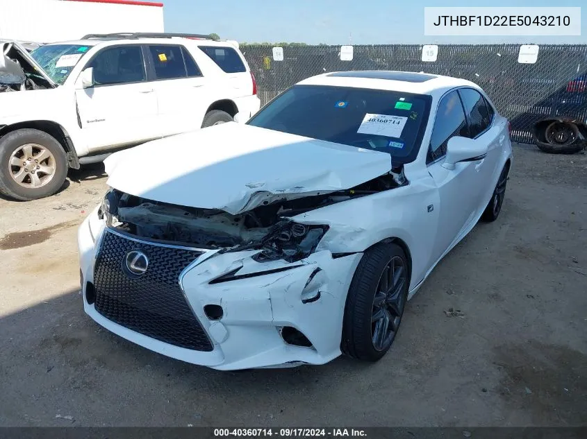 2014 Lexus Is 250 VIN: JTHBF1D22E5043210 Lot: 40360714