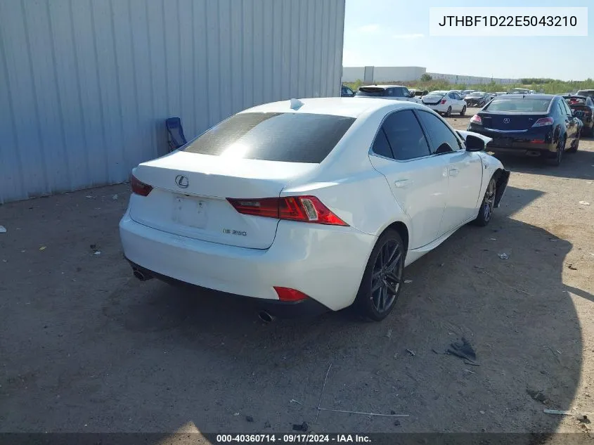 2014 Lexus Is 250 VIN: JTHBF1D22E5043210 Lot: 40360714