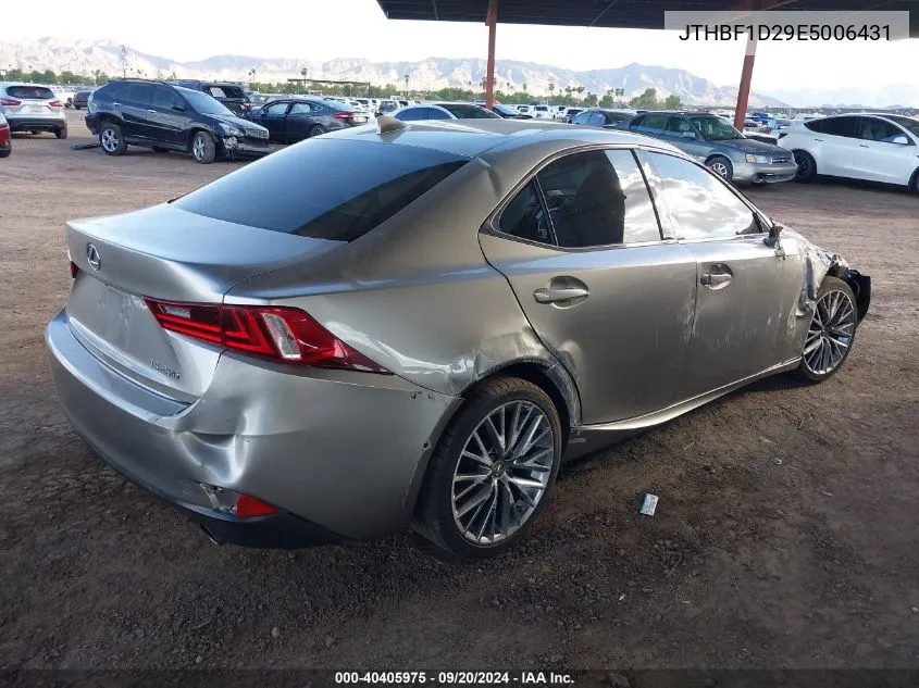 2014 Lexus Is 250 VIN: JTHBF1D29E5006431 Lot: 40405975