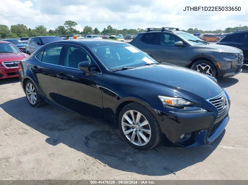 2014 Lexus Is 250 VIN: JTHBF1D22E5033650 Lot: 40476328