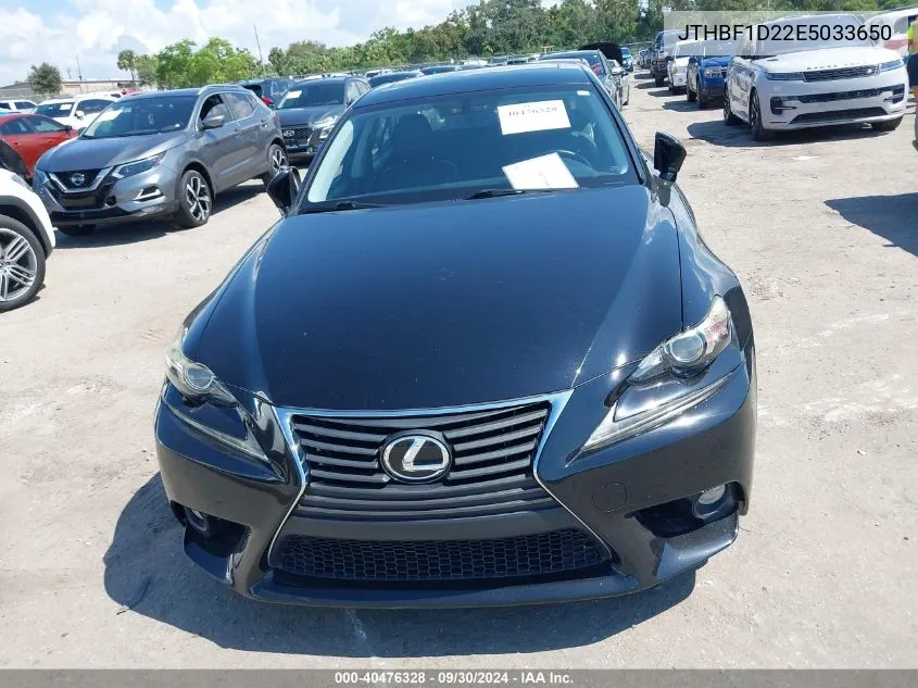 2014 Lexus Is 250 VIN: JTHBF1D22E5033650 Lot: 40476328