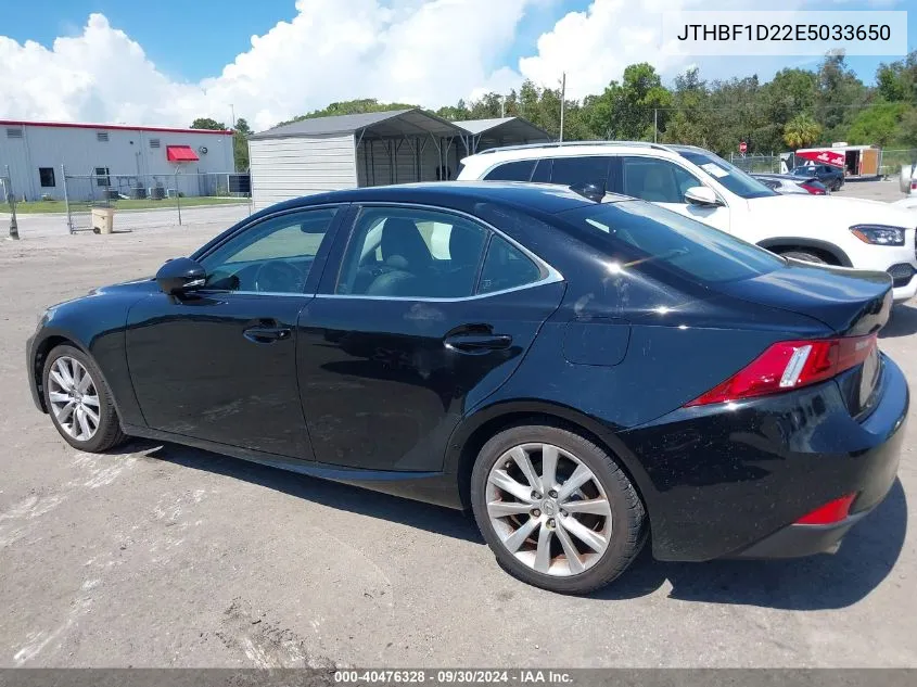 2014 Lexus Is 250 VIN: JTHBF1D22E5033650 Lot: 40476328