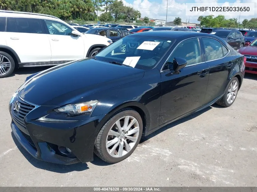 2014 Lexus Is 250 VIN: JTHBF1D22E5033650 Lot: 40476328