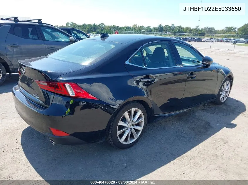 JTHBF1D22E5033650 2014 Lexus Is 250