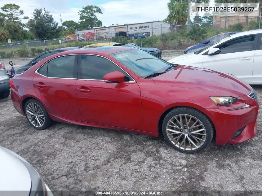 2014 Lexus Is 250 VIN: JTHBF1D28E5039257 Lot: 40476595