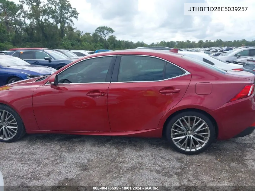 2014 Lexus Is 250 VIN: JTHBF1D28E5039257 Lot: 40476595