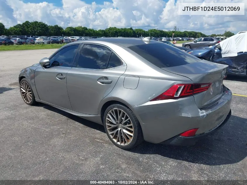 2014 Lexus Is 250 VIN: JTHBF1D24E5012069 Lot: 40494063