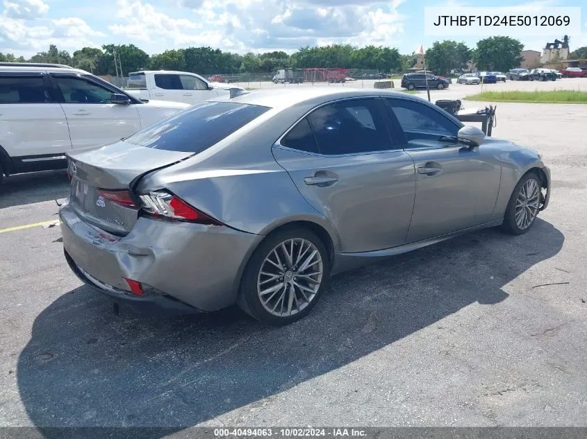 JTHBF1D24E5012069 2014 Lexus Is 250