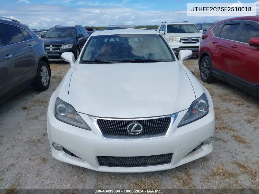 2014 Lexus Is 350C 350 VIN: JTHFE2C25E2510018 Lot: 40499604