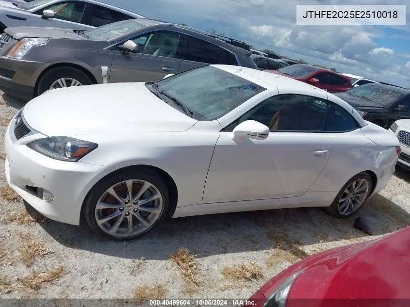 2014 Lexus Is 350C 350 VIN: JTHFE2C25E2510018 Lot: 40499604