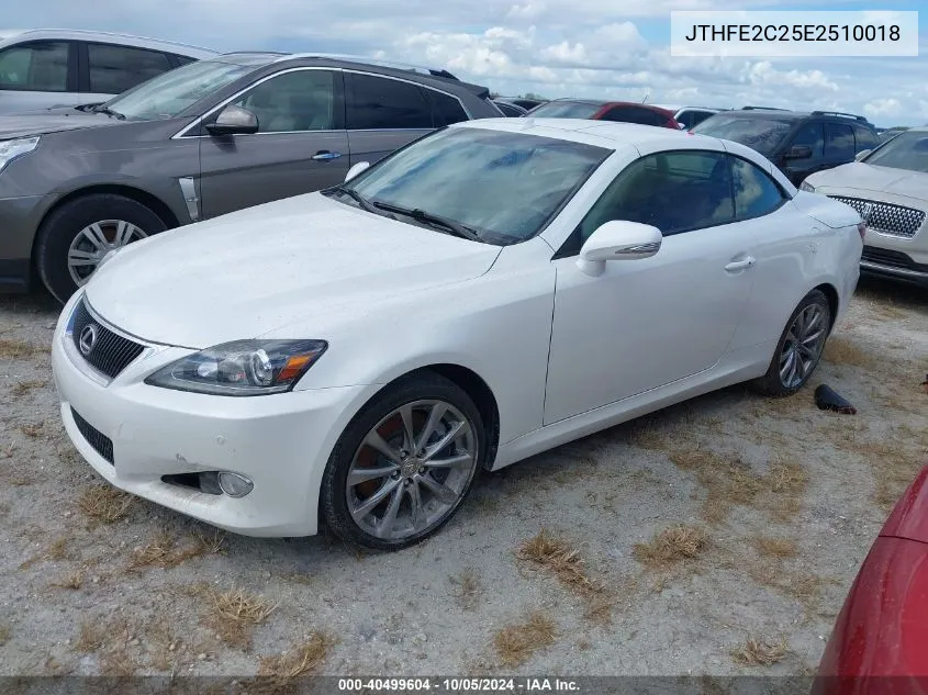 2014 Lexus Is 350C 350 VIN: JTHFE2C25E2510018 Lot: 40499604