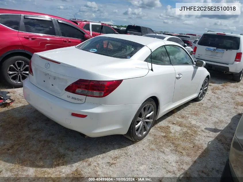 2014 Lexus Is 350C 350 VIN: JTHFE2C25E2510018 Lot: 40499604