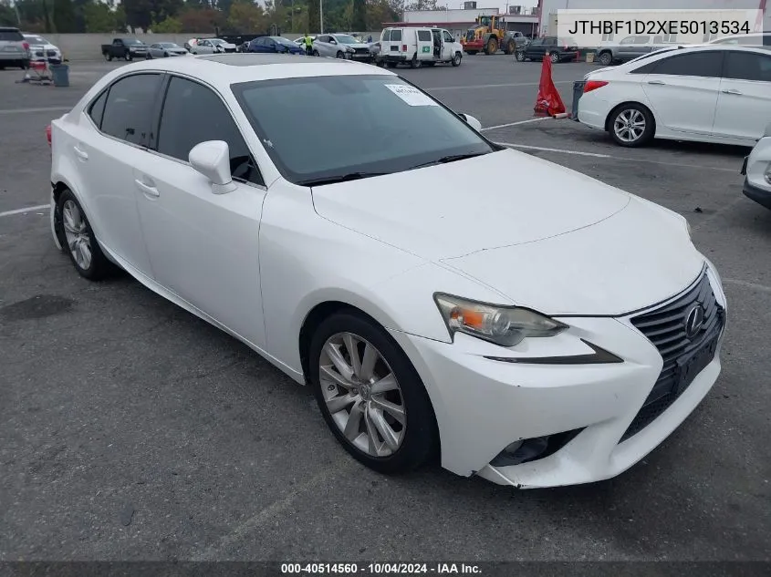 2014 Lexus Is 250 VIN: JTHBF1D2XE5013534 Lot: 40514560