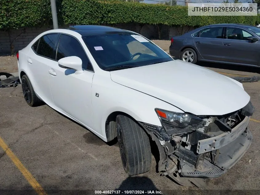 2014 Lexus Is 250 VIN: JTHBF1D29E5034360 Lot: 40527137