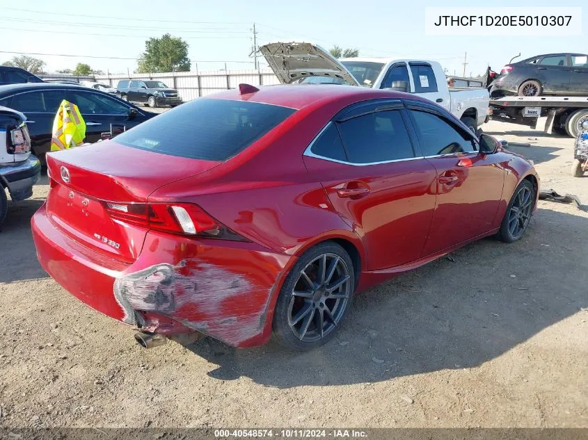 2014 Lexus Is 250 VIN: JTHCF1D20E5010307 Lot: 40548574