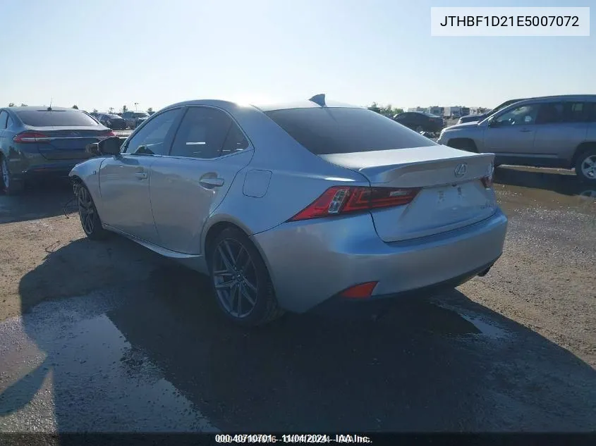 2014 Lexus Is 250 VIN: JTHBF1D21E5007072 Lot: 40710701