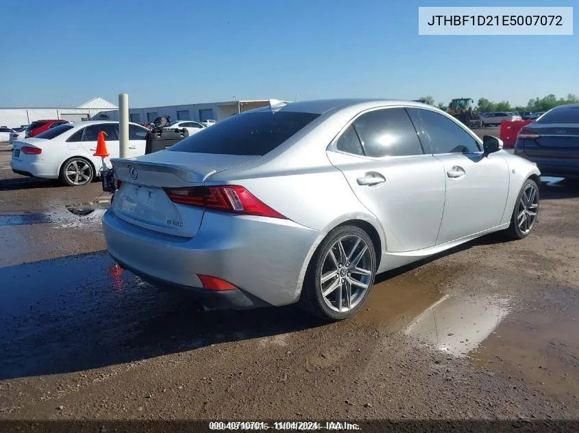 2014 Lexus Is 250 VIN: JTHBF1D21E5007072 Lot: 40710701