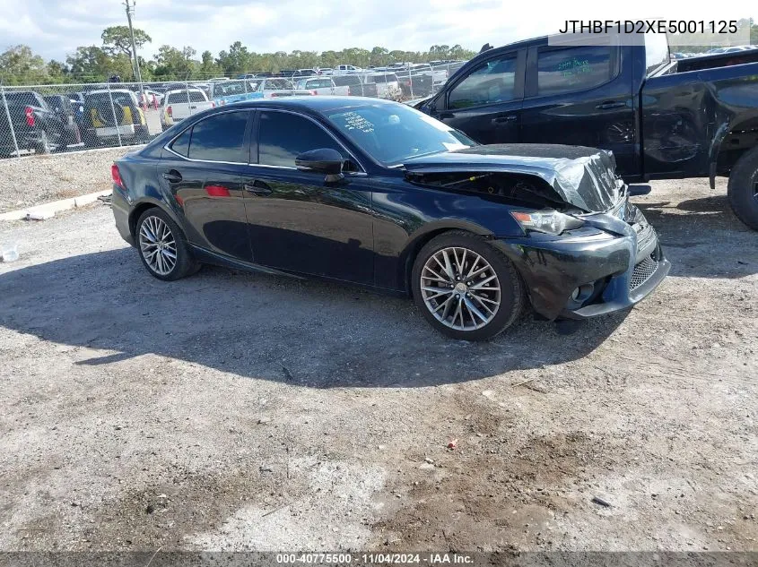 2014 Lexus Is 250 VIN: JTHBF1D2XE5001125 Lot: 40775500