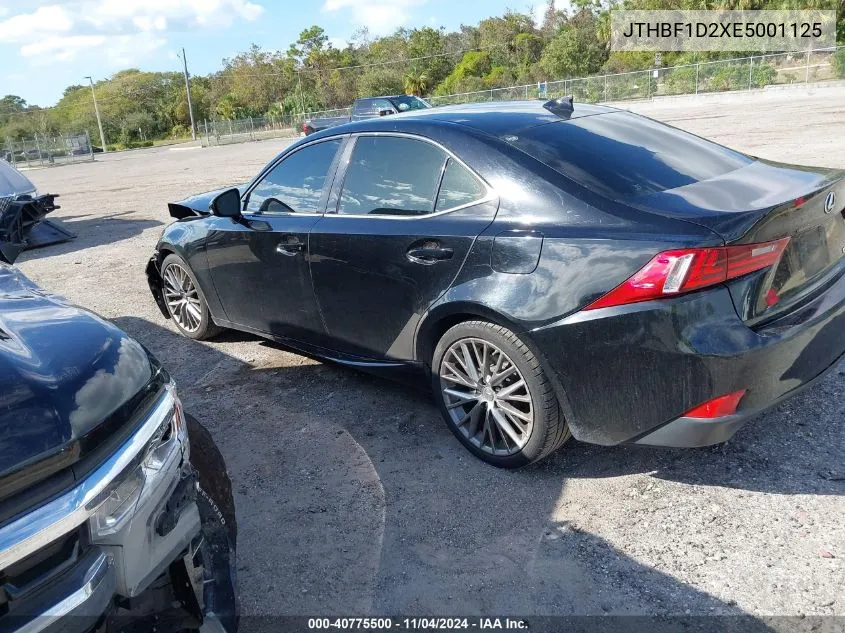 2014 Lexus Is 250 VIN: JTHBF1D2XE5001125 Lot: 40775500