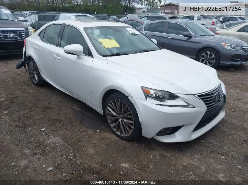 2014 Lexus Is 250 VIN: JTHBF1D22E5017254 Lot: 40813113