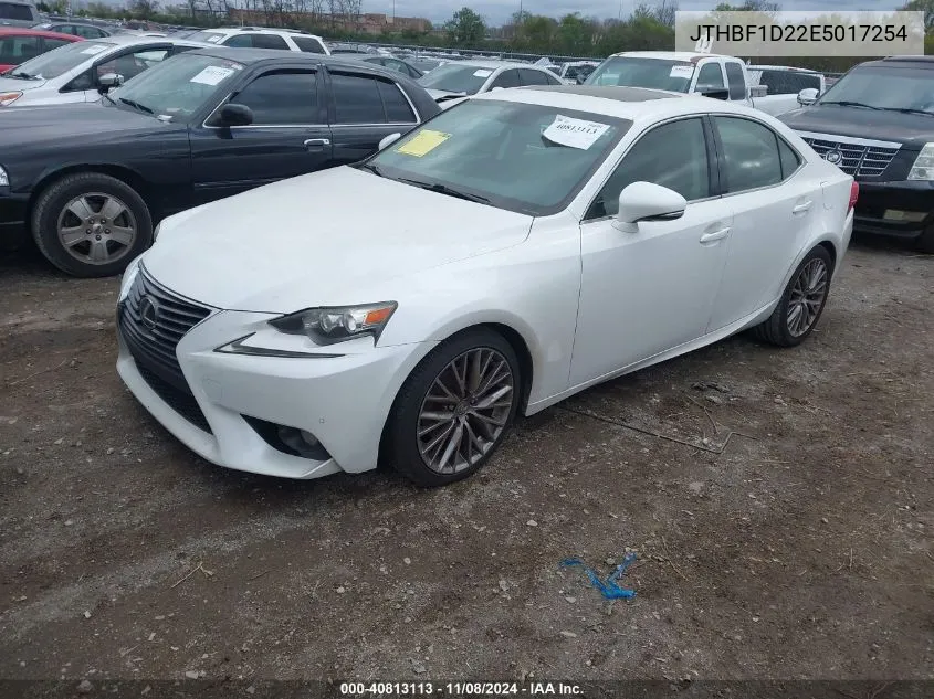 2014 Lexus Is 250 VIN: JTHBF1D22E5017254 Lot: 40813113