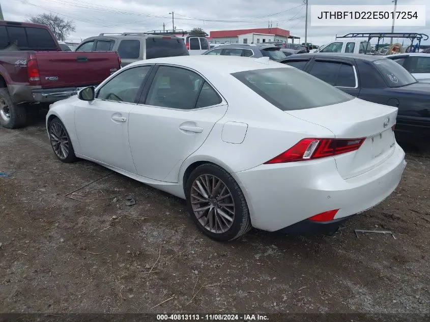 2014 Lexus Is 250 VIN: JTHBF1D22E5017254 Lot: 40813113