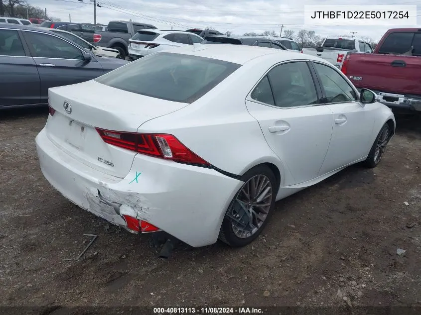 2014 Lexus Is 250 VIN: JTHBF1D22E5017254 Lot: 40813113