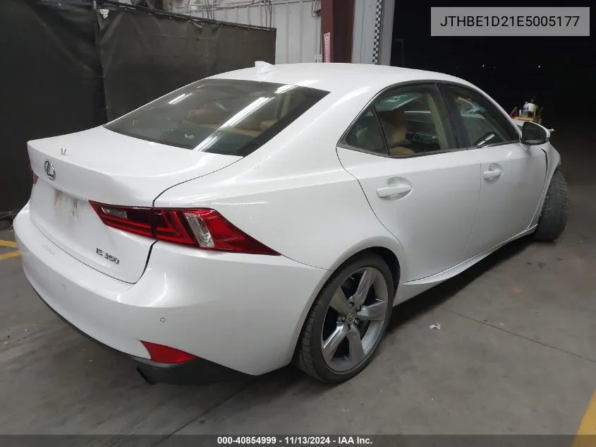 2014 Lexus Is 350 VIN: JTHBE1D21E5005177 Lot: 40854999