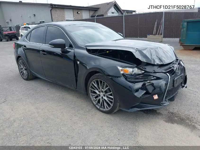 2015 Lexus Is 250 VIN: JTHCF1D21F5028767 Lot: 12043103