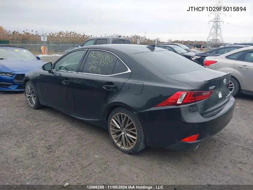 2015 Lexus Is 250 VIN: JTHCF1D29F5015894 Lot: 12086258