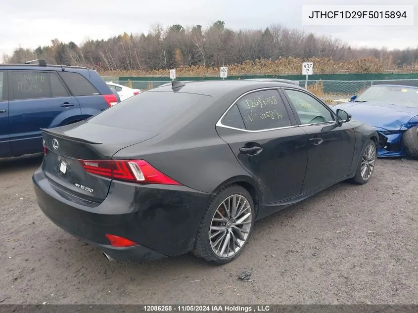 2015 Lexus Is 250 VIN: JTHCF1D29F5015894 Lot: 12086258