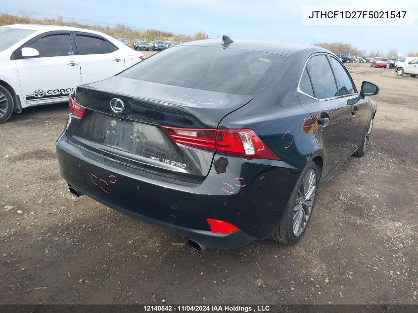 2015 Lexus Is 250 VIN: JTHCF1D27F5021547 Lot: 12140542