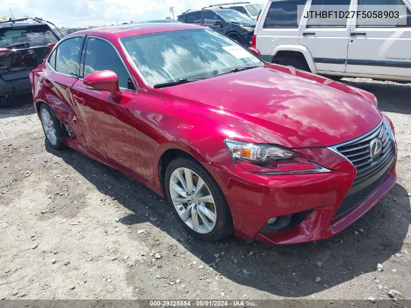 JTHBF1D27F5058903 2015 Lexus Is 250