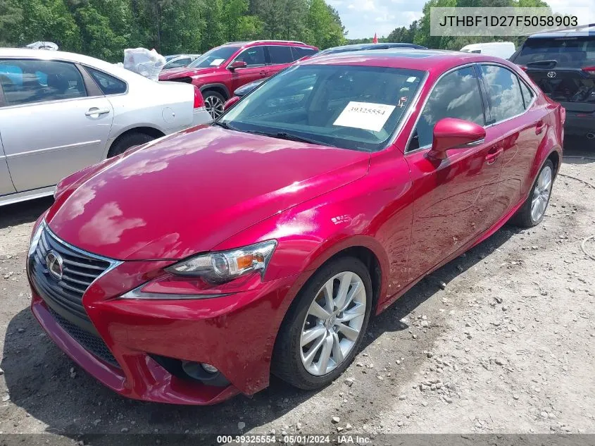 JTHBF1D27F5058903 2015 Lexus Is 250