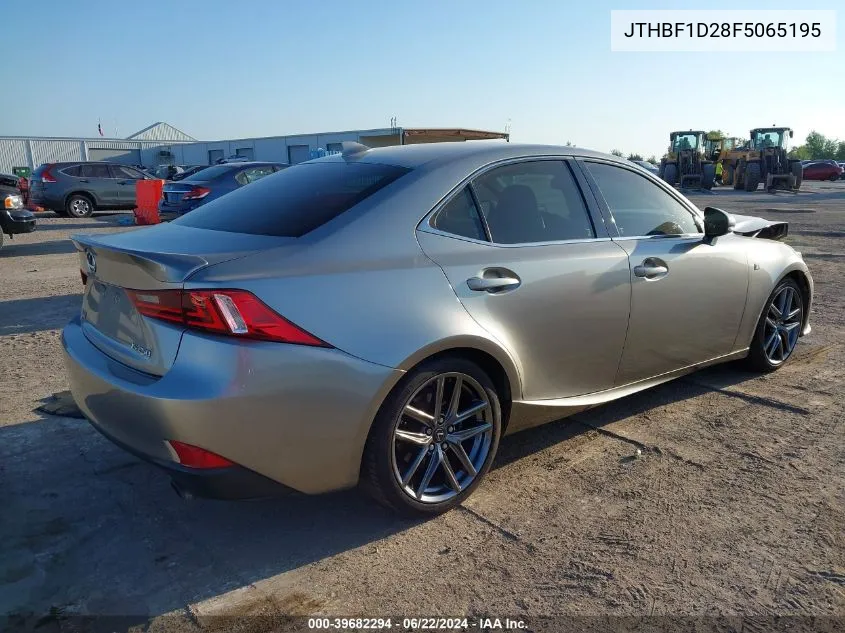 2015 Lexus Is 250 VIN: JTHBF1D28F5065195 Lot: 39682294