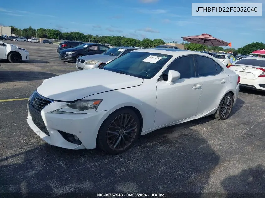 JTHBF1D22F5052040 2015 Lexus Is 250