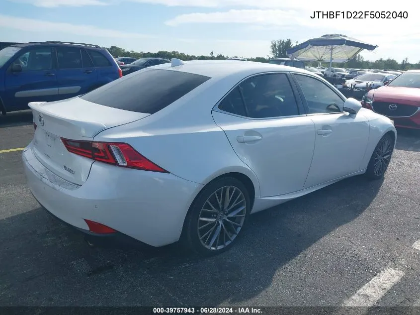 JTHBF1D22F5052040 2015 Lexus Is 250