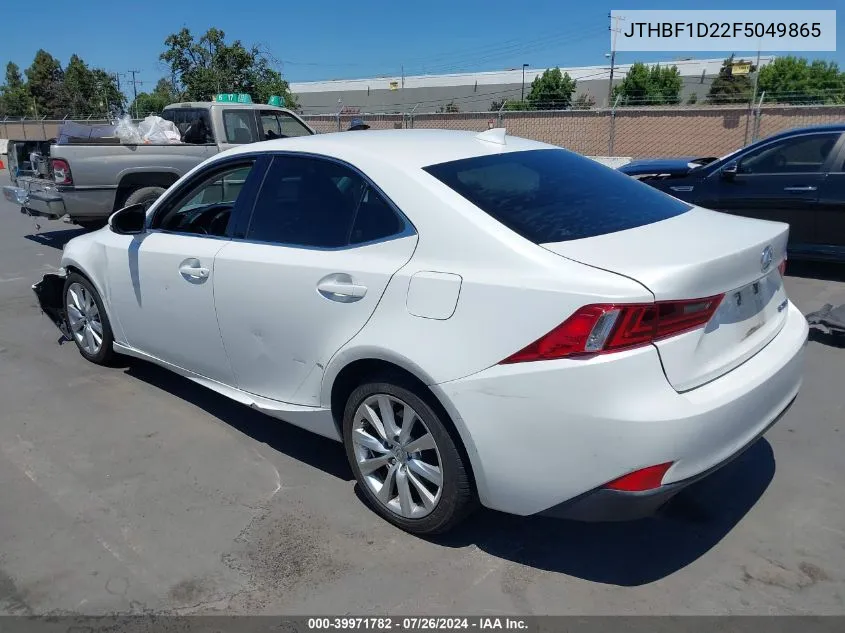 JTHBF1D22F5049865 2015 Lexus Is 250