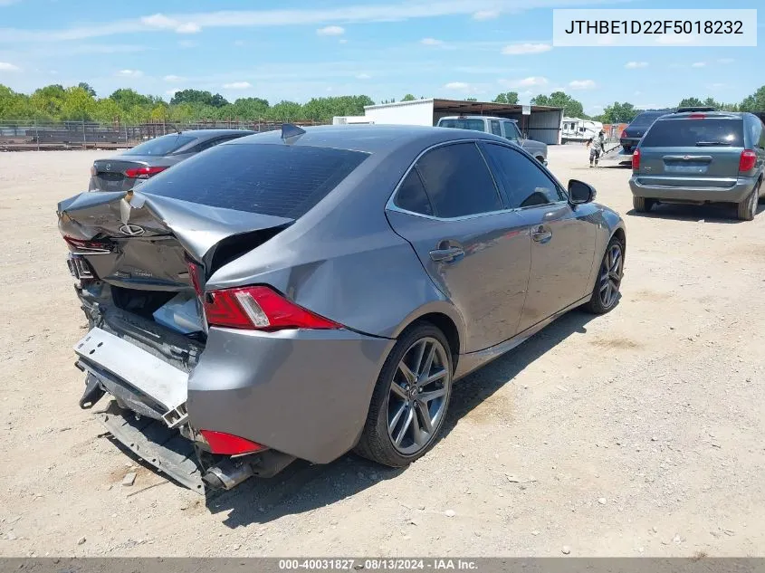 JTHBE1D22F5018232 2015 Lexus Is 350