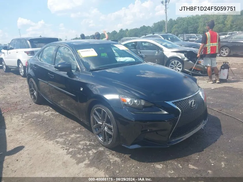 2015 Lexus Is 250 VIN: JTHBF1D24F5059751 Lot: 40088175