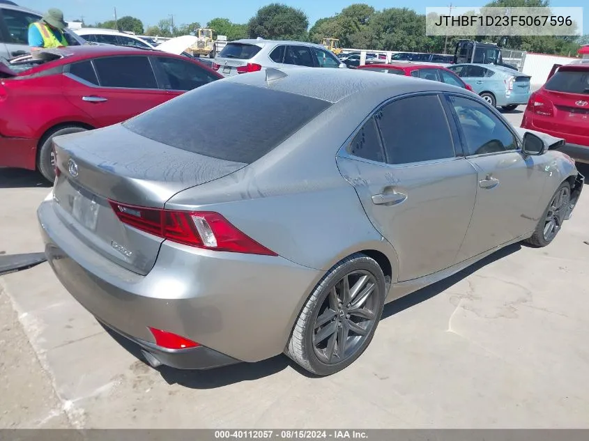 2015 Lexus Is 250 VIN: JTHBF1D23F5067596 Lot: 40112057