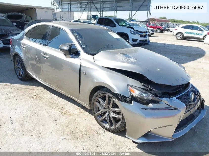 2015 Lexus Is 350 VIN: JTHBE1D20F5016687 Lot: 40175041