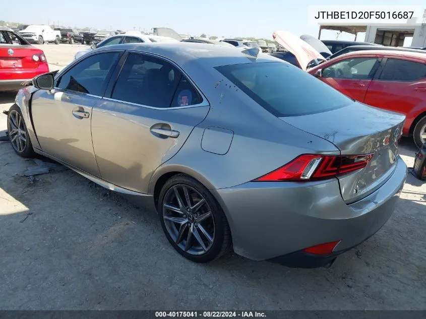 2015 Lexus Is 350 VIN: JTHBE1D20F5016687 Lot: 40175041