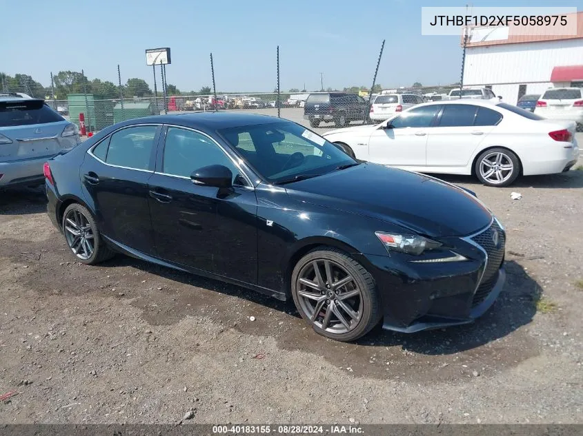 2015 Lexus Is 250 VIN: JTHBF1D2XF5058975 Lot: 40183155