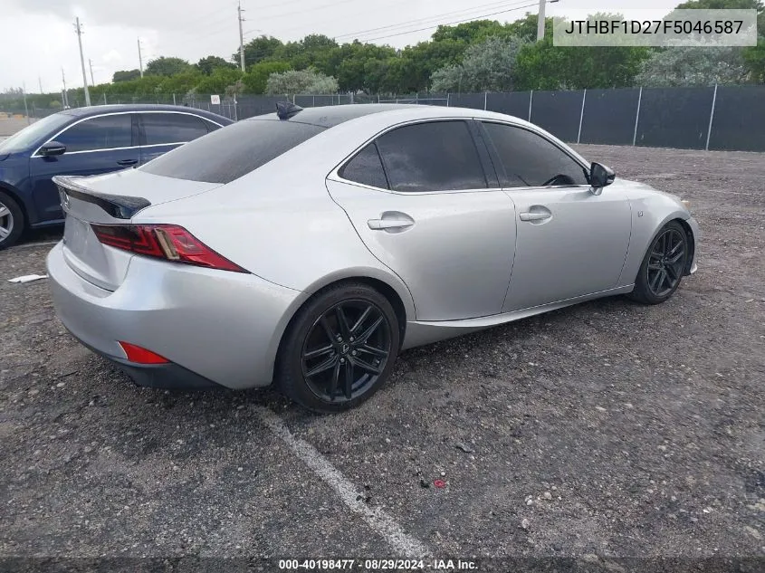 JTHBF1D27F5046587 2015 Lexus Is 250