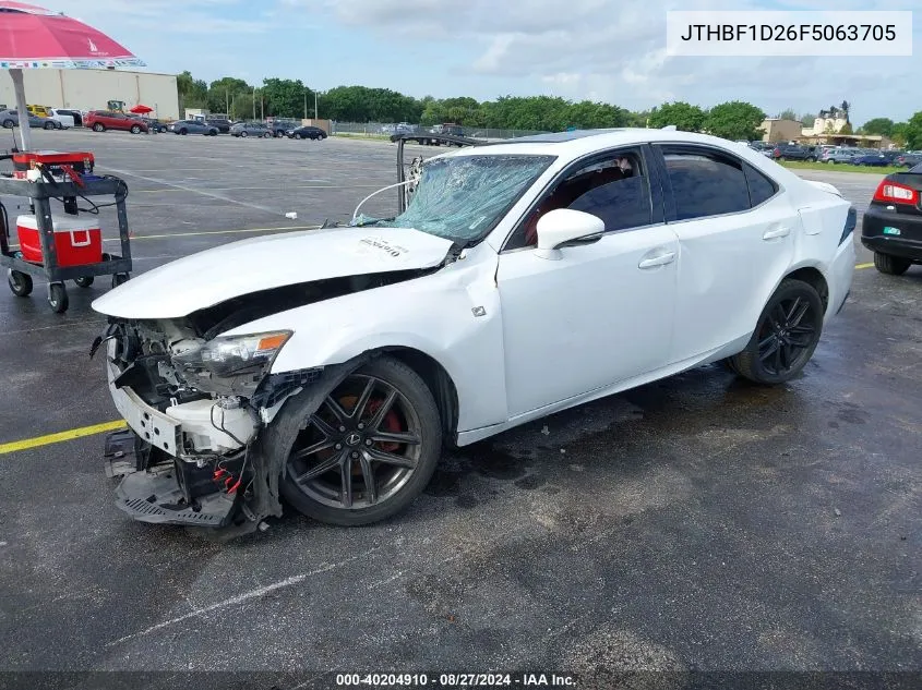 2015 Lexus Is 250 VIN: JTHBF1D26F5063705 Lot: 40204910