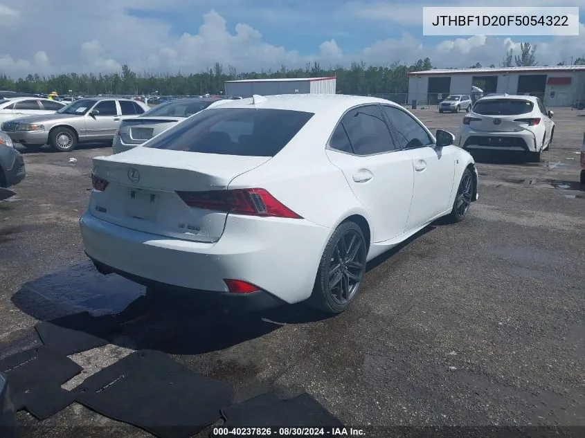 2015 Lexus Is 250 VIN: JTHBF1D20F5054322 Lot: 40237826