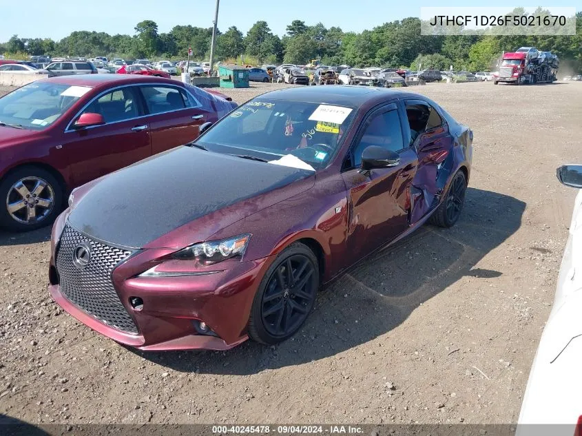 JTHCF1D26F5021670 2015 Lexus Is 250