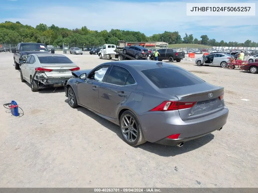 2015 Lexus Is 250 VIN: JTHBF1D24F5065257 Lot: 40263701