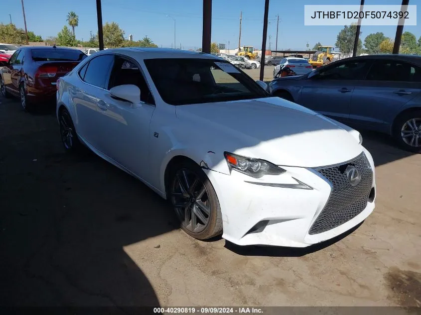 2015 Lexus Is 250 VIN: JTHBF1D20F5074392 Lot: 40290819